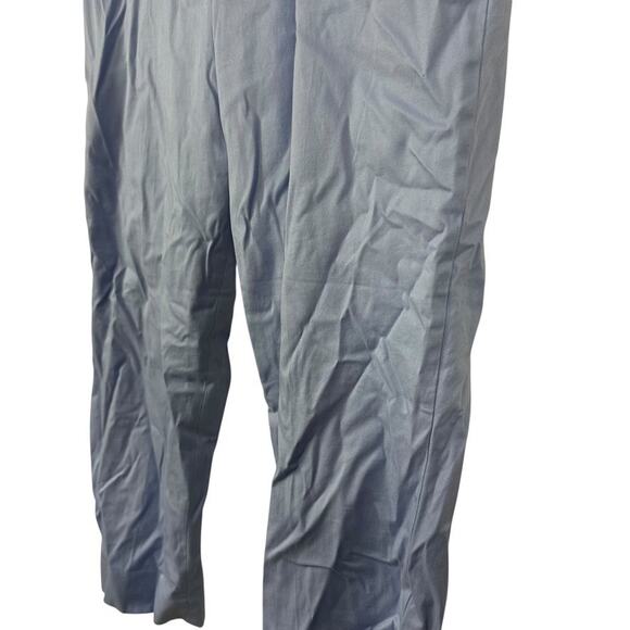 Talbots The Perfect Crop Curvy Womens Blue Khaki Chinos Flat Front Pants sz 14 - Picture 9 of 16